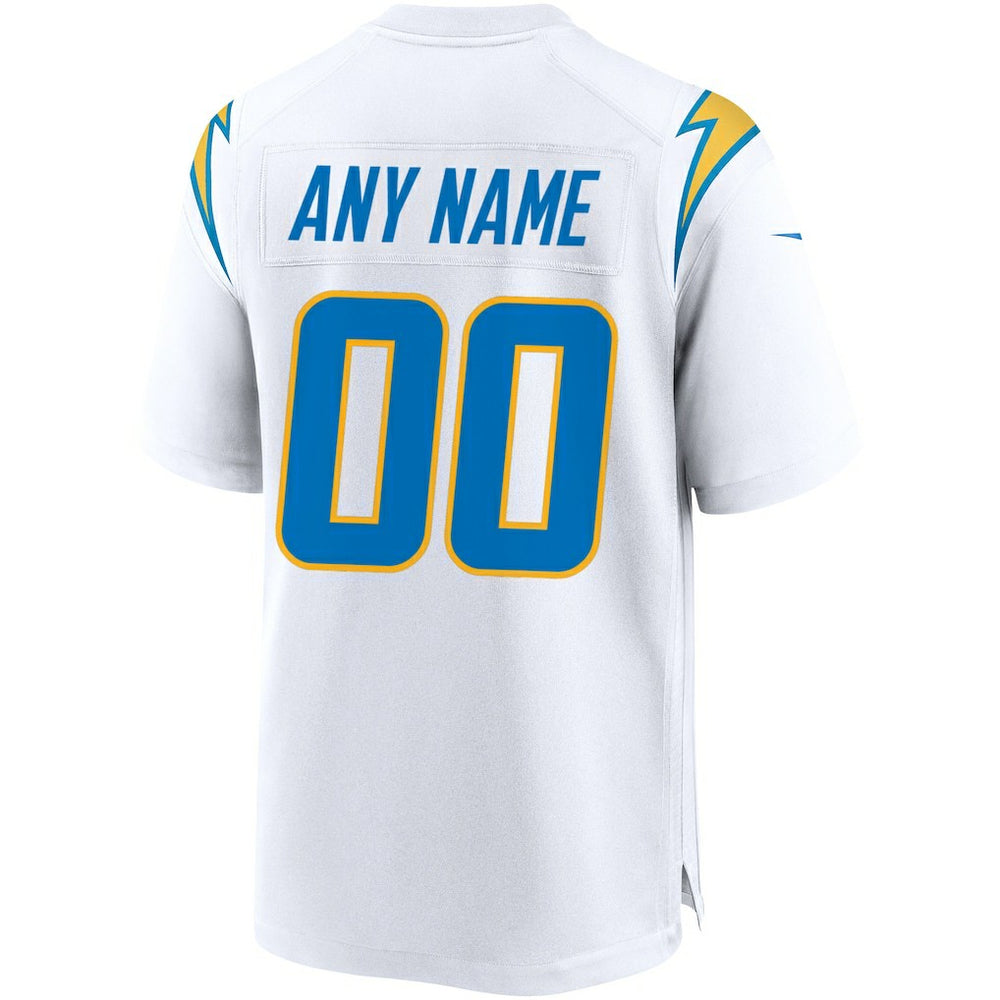 Los Angeles Chargers Custom Game Jersey - White sale