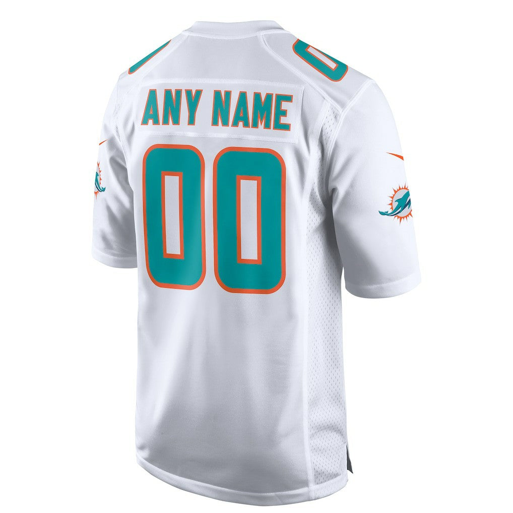 Miami Dolphins Custom Game Jersey - White for sale