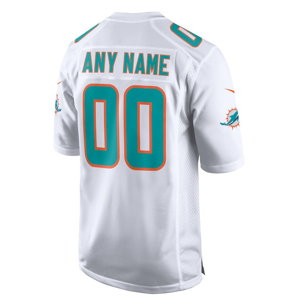 Miami Dolphins Custom Game Jersey - White for sale