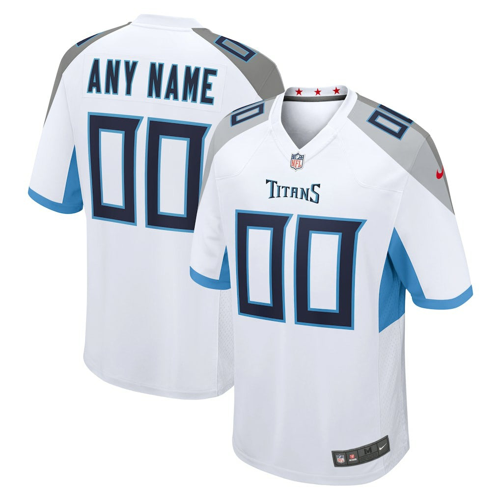 Tennessee Titans Custom Game Jersey - White for sale