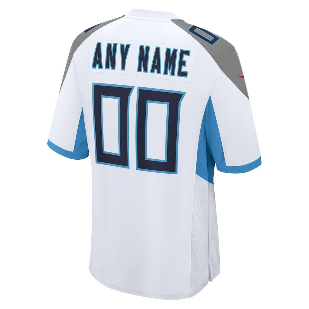 Tennessee Titans Custom Game Jersey - White for sale