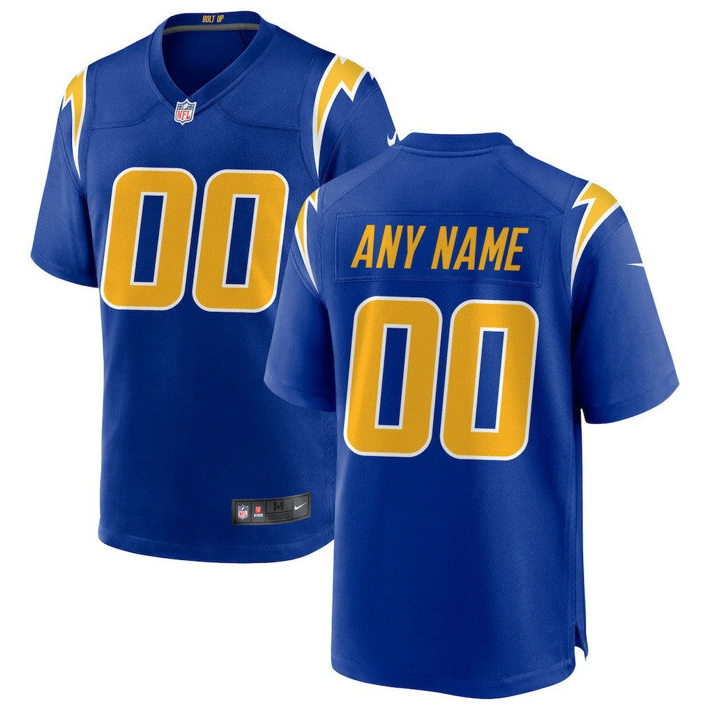 Los Angeles Chargers Alternate Custom Game Jersey - Royal cheap