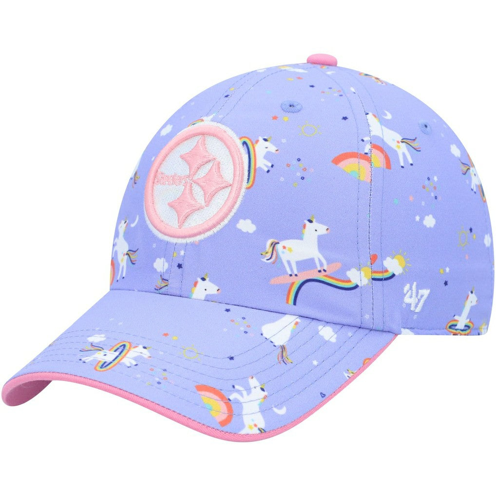 Pittsburgh Steelers '47 Girls Preschool Unicorn Clean Up Adjustable Hat - Purple online