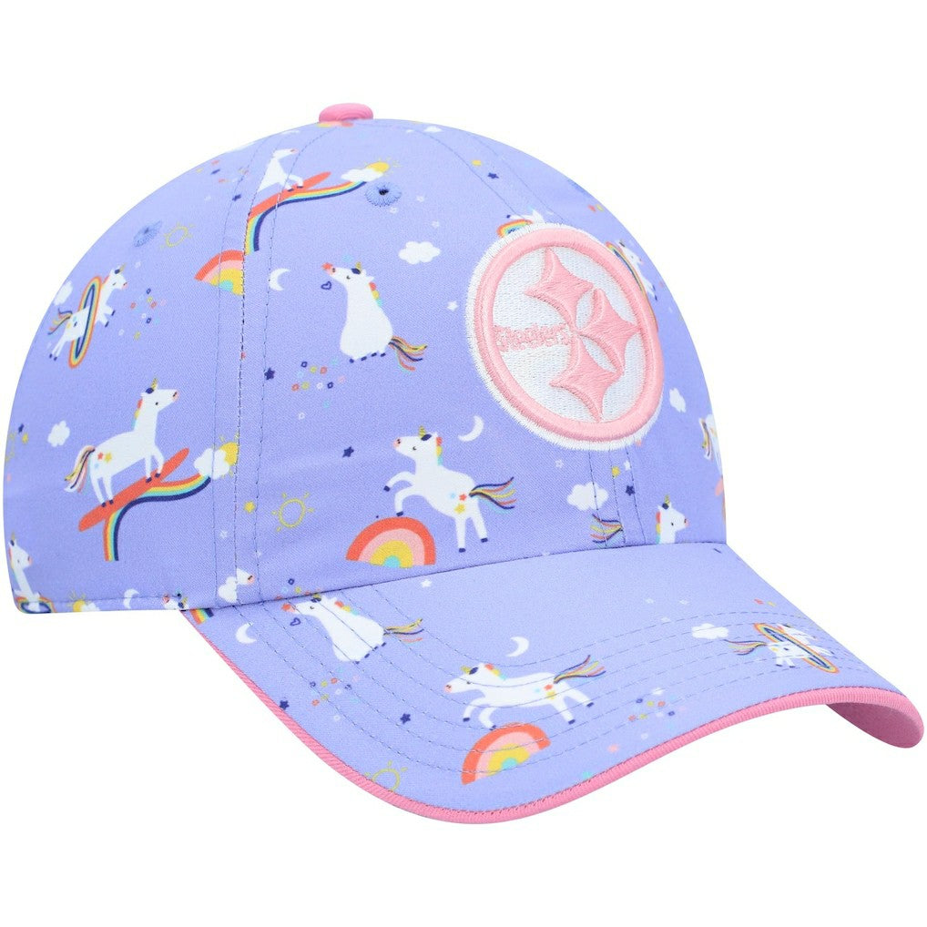 Pittsburgh Steelers '47 Girls Preschool Unicorn Clean Up Adjustable Hat - Purple online