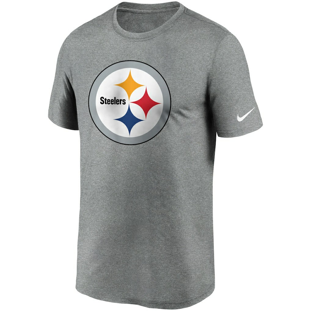 Pittsburgh Steelers Logo Essential Legend Performance T-Shirt - Heathered Charcoal discount
