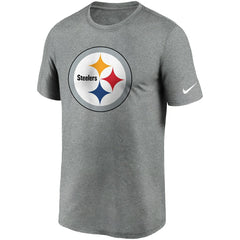 Pittsburgh Steelers Logo Essential Legend Performance T-Shirt - Heathered Charcoal discount