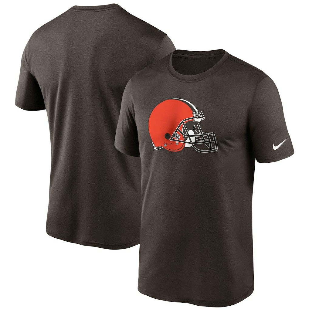 Cleveland Browns Logo Essential Legend Performance T-Shirt - Brown on sale