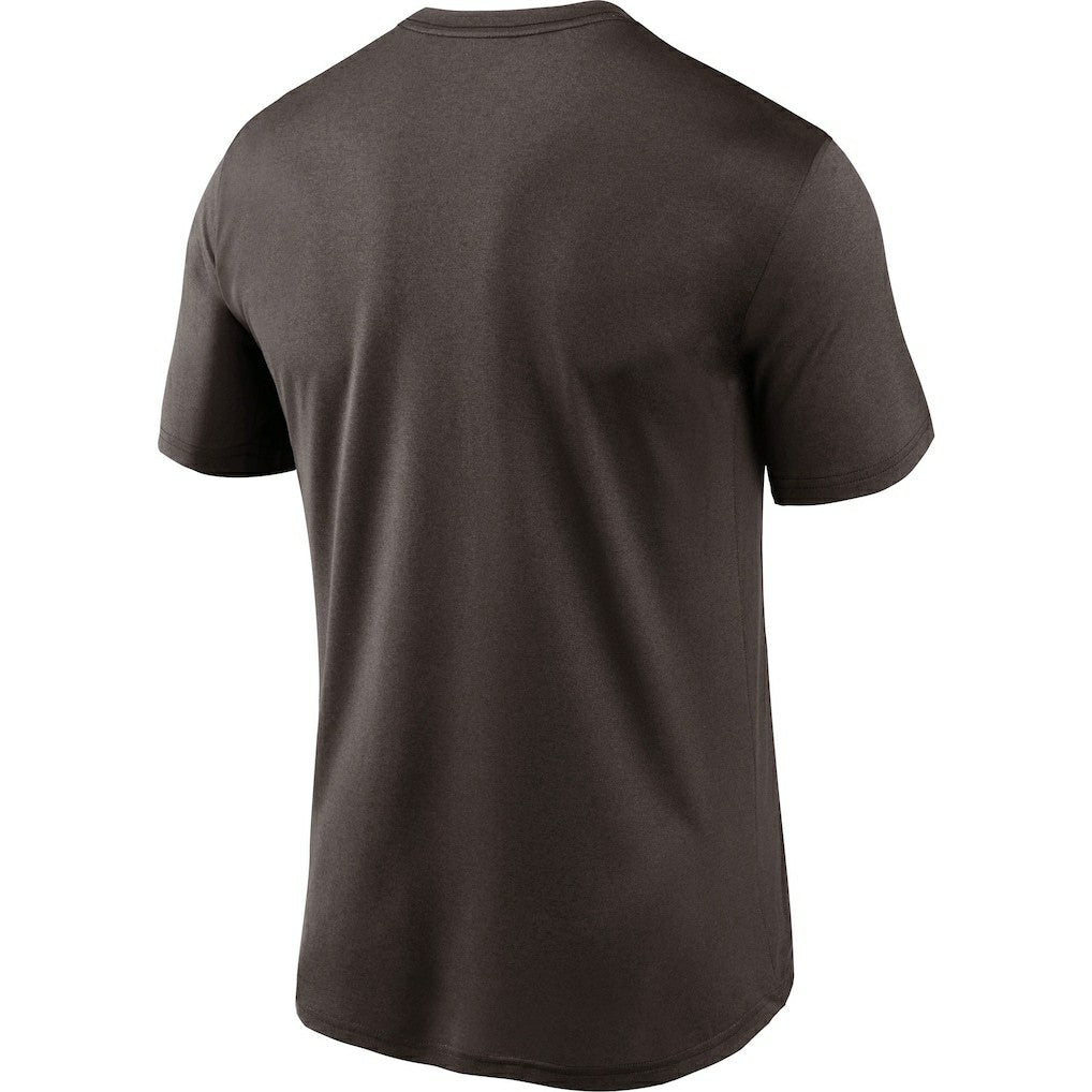 Cleveland Browns Logo Essential Legend Performance T-Shirt - Brown on sale