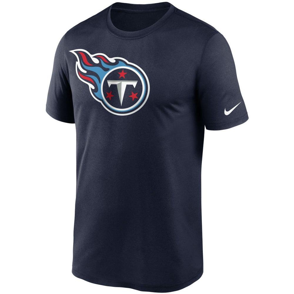 Tennessee Titans Logo Essential Legend Performance T-Shirt - Navy for sale