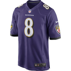 Lamar Jackson Baltimore Ravens Game Jersey - Purple on sale