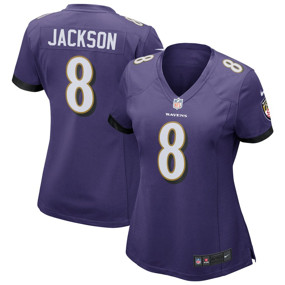 Lamar Jackson Baltimore Ravens Women's Game Jersey - Purple on sale