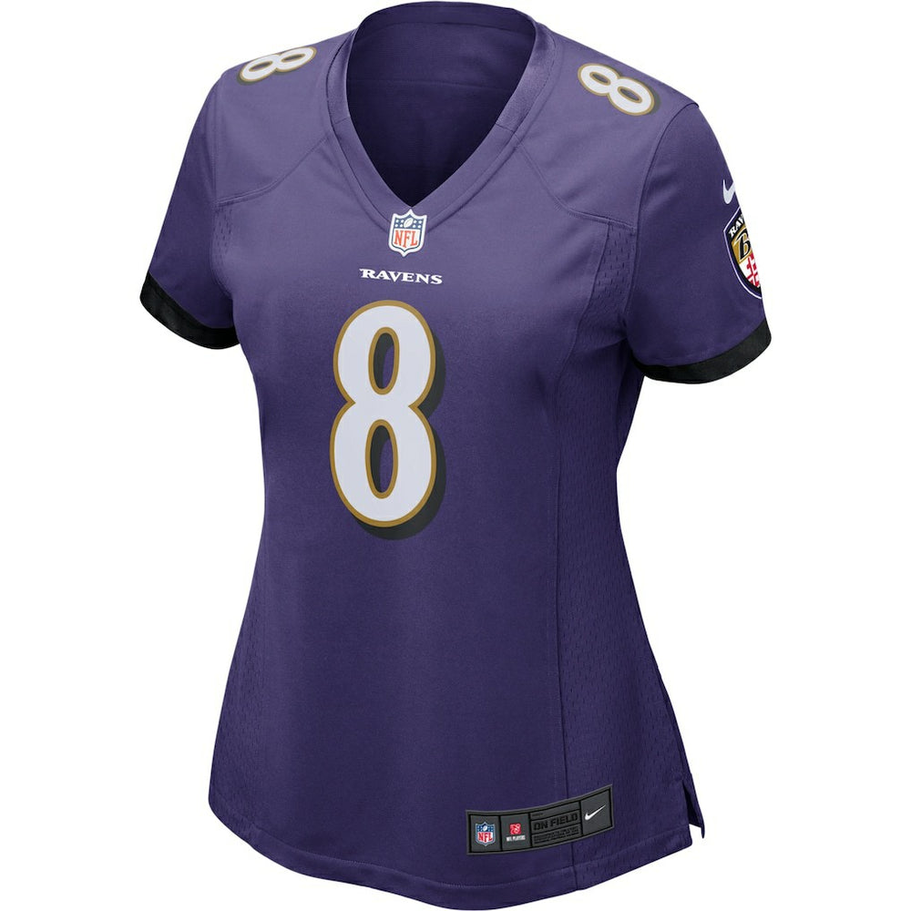 Lamar Jackson Baltimore Ravens Women's Game Jersey - Purple on sale