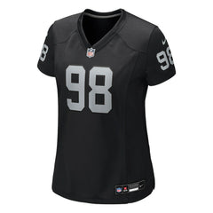 Maxx Crosby Las Vegas Raiders Women's Jersey - Black outlet