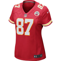 Travis Kelce Kansas City Chiefs Women's Game Jersey - Red outlet