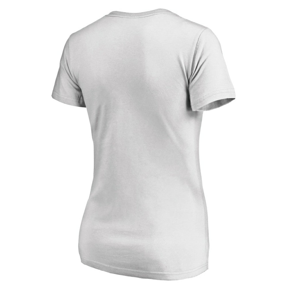 Tampa Bay Lightning Women's Floral Arched V-Neck T-Shirt - White T-shirts