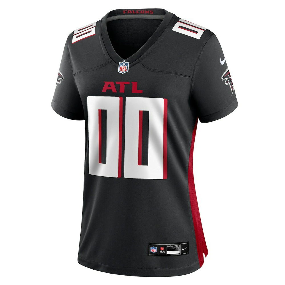Atlanta Falcons Women's Custom Game Jersey - Black on sale