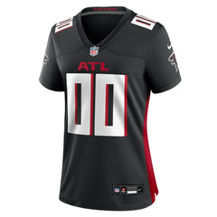 Atlanta Falcons Women's Custom Game Jersey - Black on sale