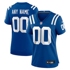 Indianapolis Colts Women's Custom Game Jersey - Royal discount