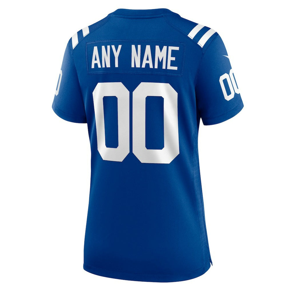 Indianapolis Colts Women's Custom Game Jersey - Royal discount