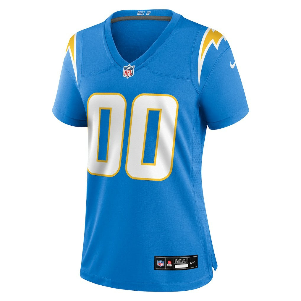 Los Angeles Chargers Women's Custom Game Jersey - Powder Blue on sale