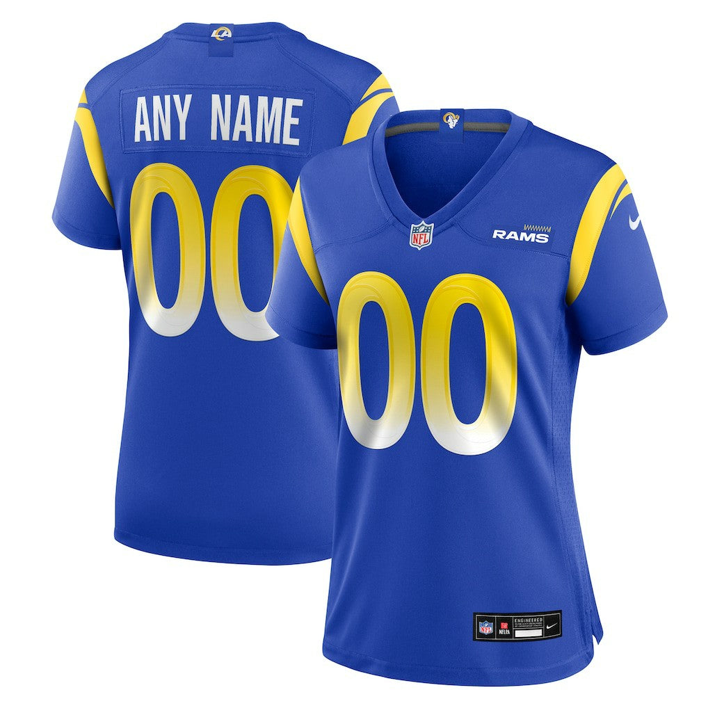 Los Angeles Rams Women's Custom Game Jersey - Royal outlet