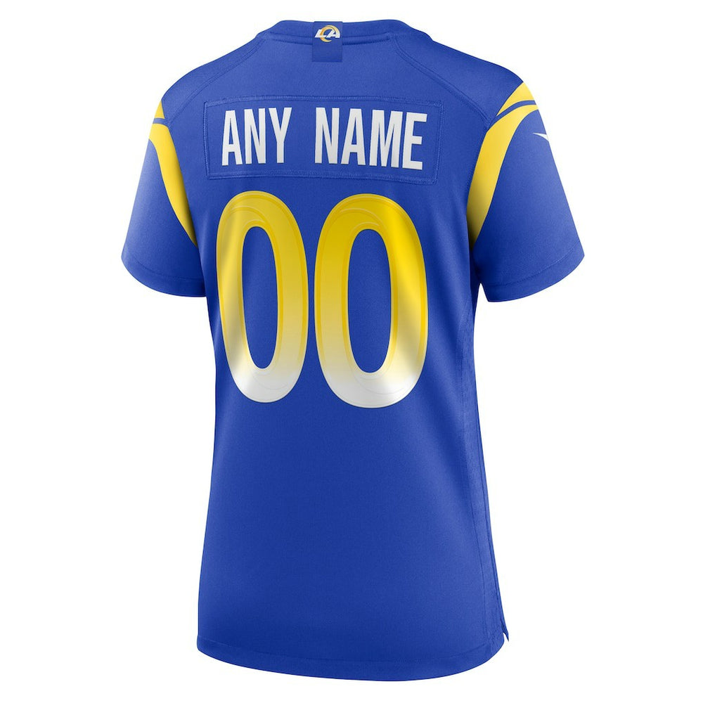 Los Angeles Rams Women's Custom Game Jersey - Royal outlet