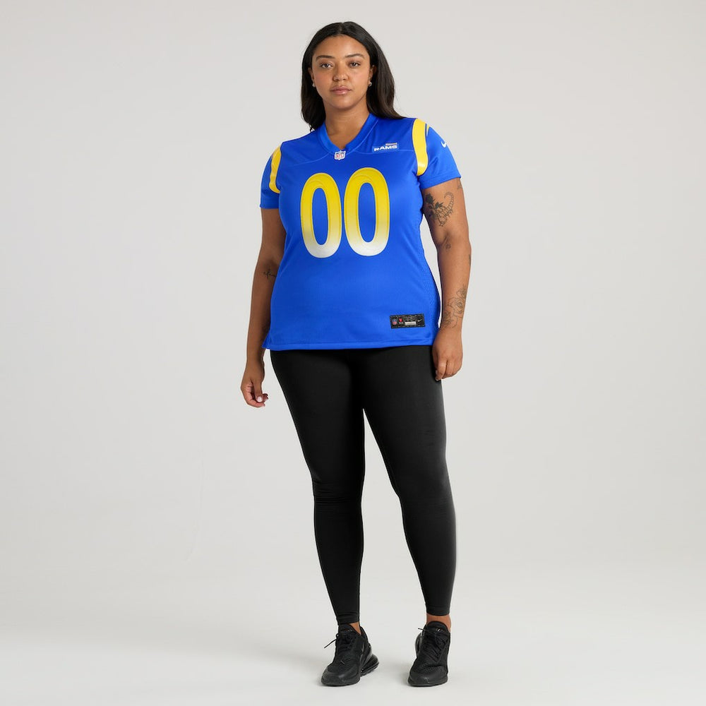 Los Angeles Rams Women's Custom Game Jersey - Royal outlet