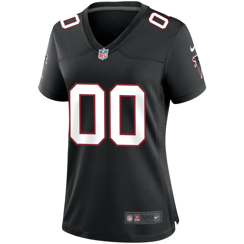Atlanta Falcons Women's Throwback Custom Game Jersey - Black discount