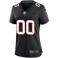 Atlanta Falcons Women's Throwback Custom Game Jersey - Black discount