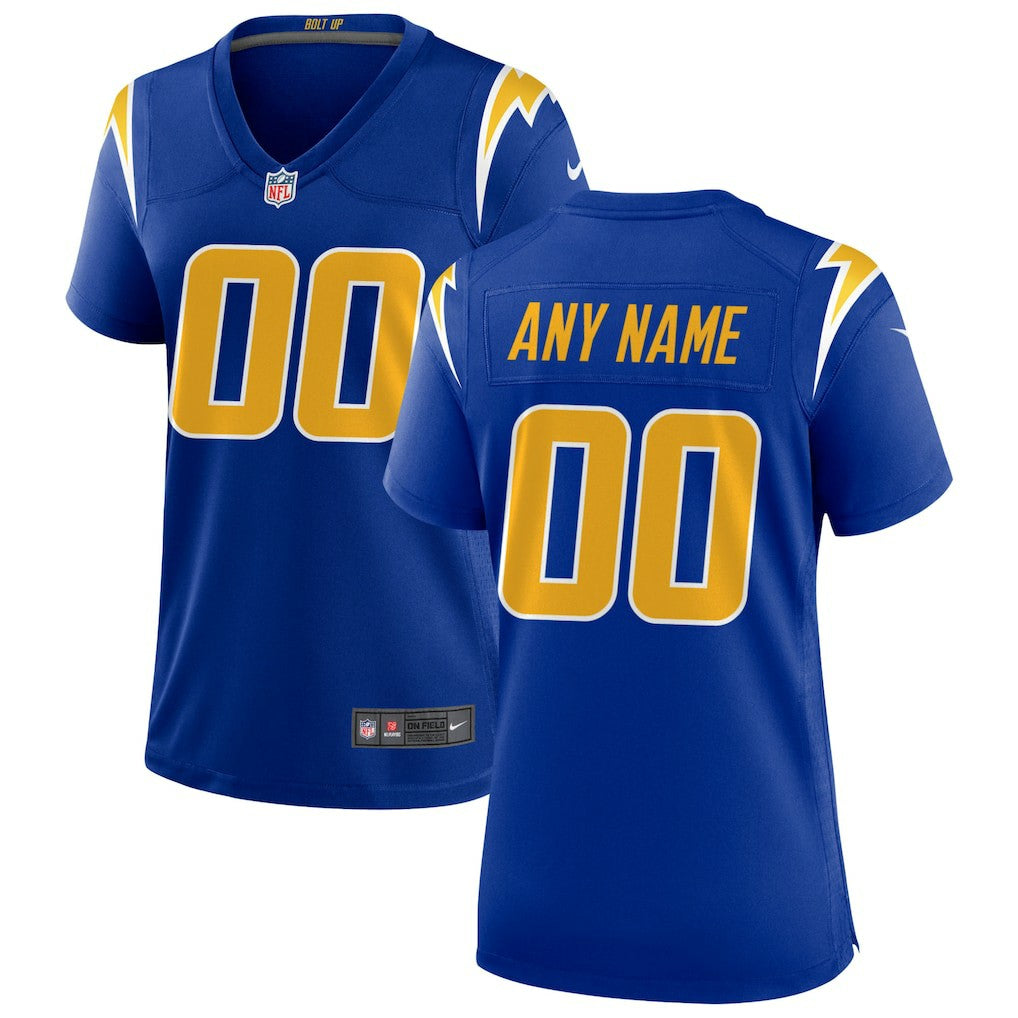 Los Angeles Chargers Women's Alternate Custom Game Jersey - Royal outlet