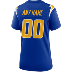 Los Angeles Chargers Women's Alternate Custom Game Jersey - Royal outlet