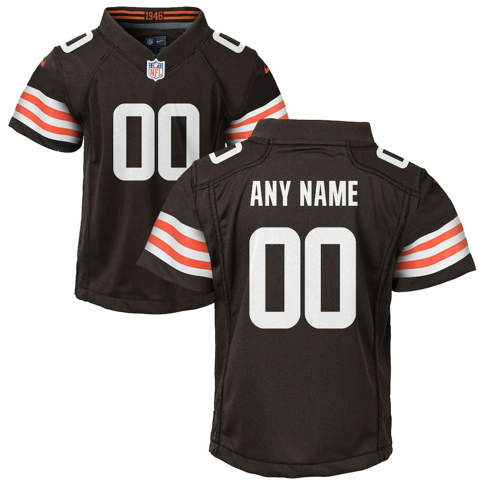 Cleveland Browns Youth Custom Game Jersey - Brown cheap