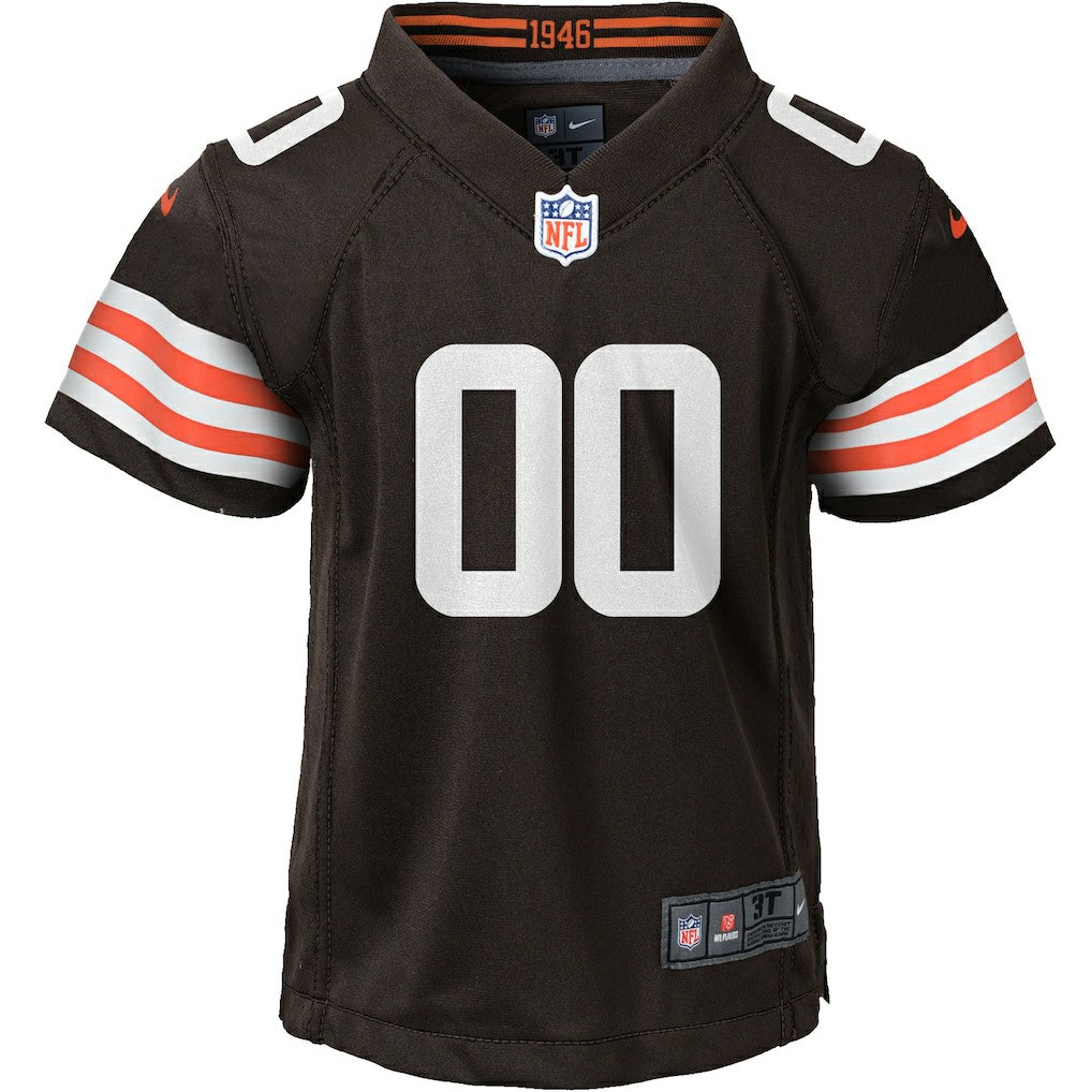 Cleveland Browns Youth Custom Game Jersey - Brown cheap
