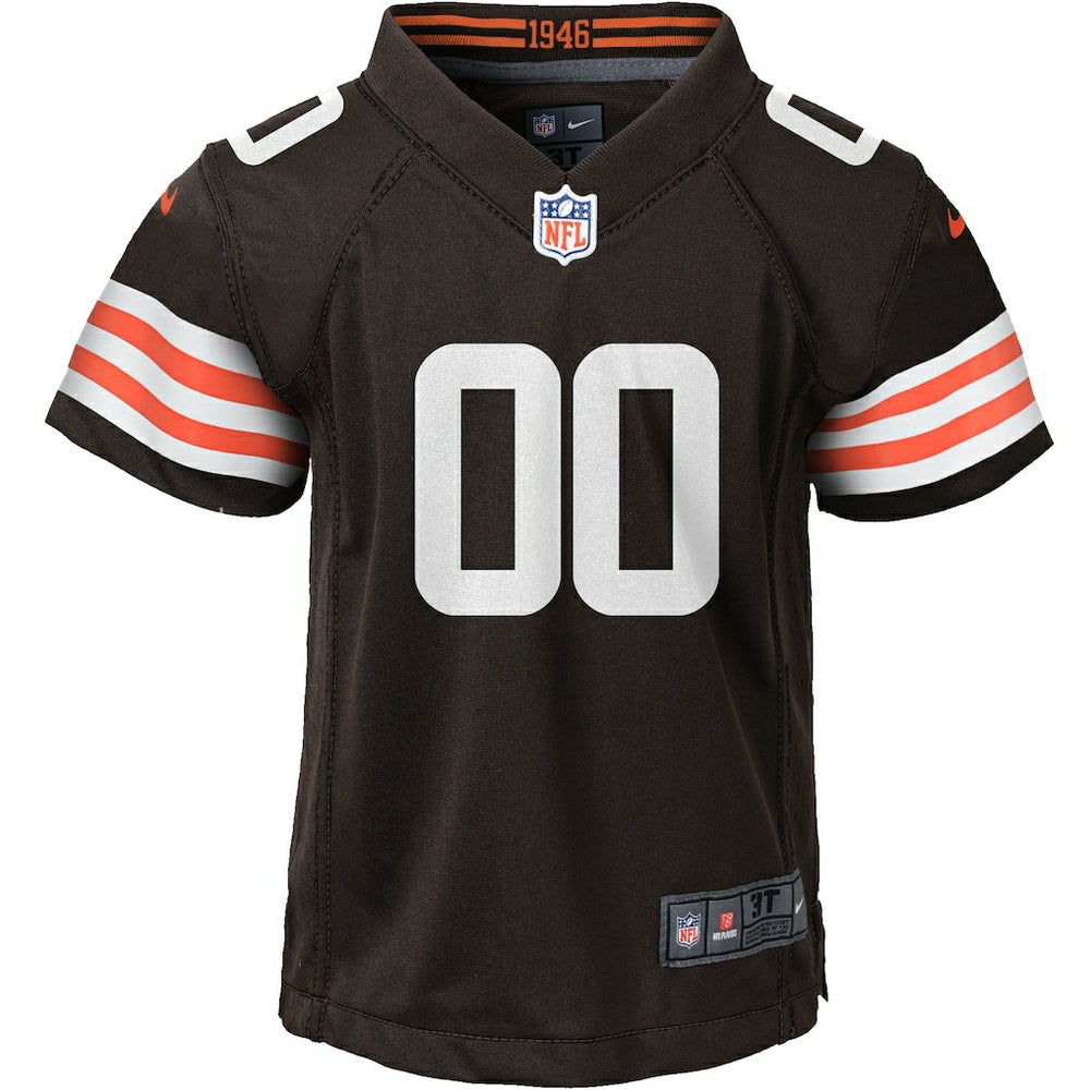Cleveland Browns Youth Custom Game Jersey - Brown cheap