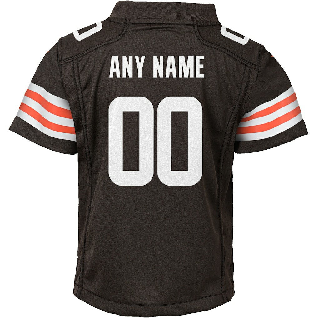 Cleveland Browns Youth Custom Game Jersey - Brown cheap