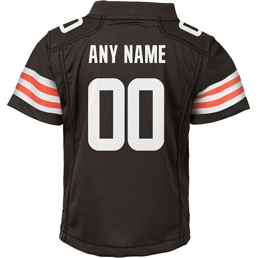 Cleveland Browns Youth Custom Game Jersey - Brown cheap