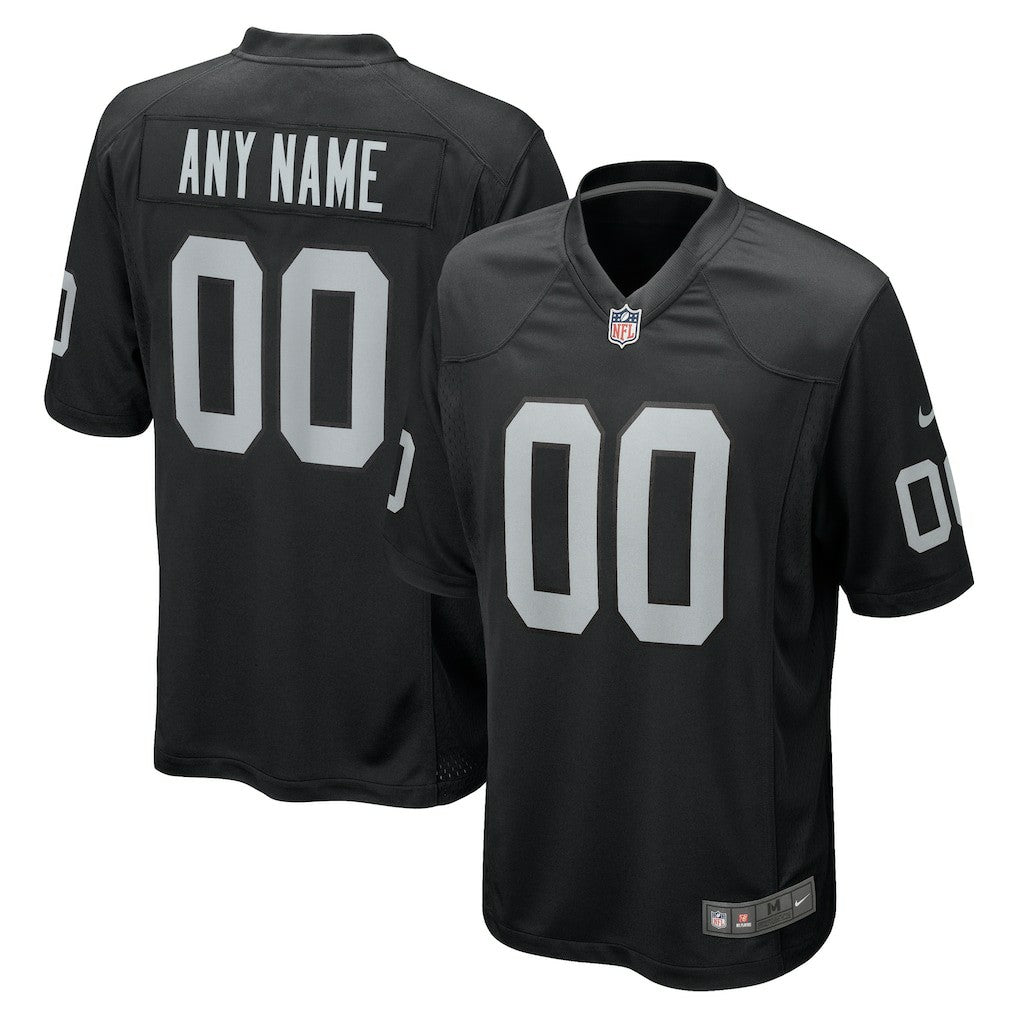 Las Vegas Raiders Youth Custom Game Jersey - Black for sale