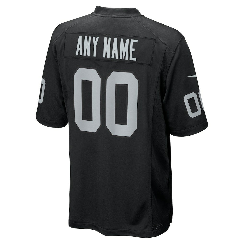 Las Vegas Raiders Youth Custom Game Jersey - Black for sale