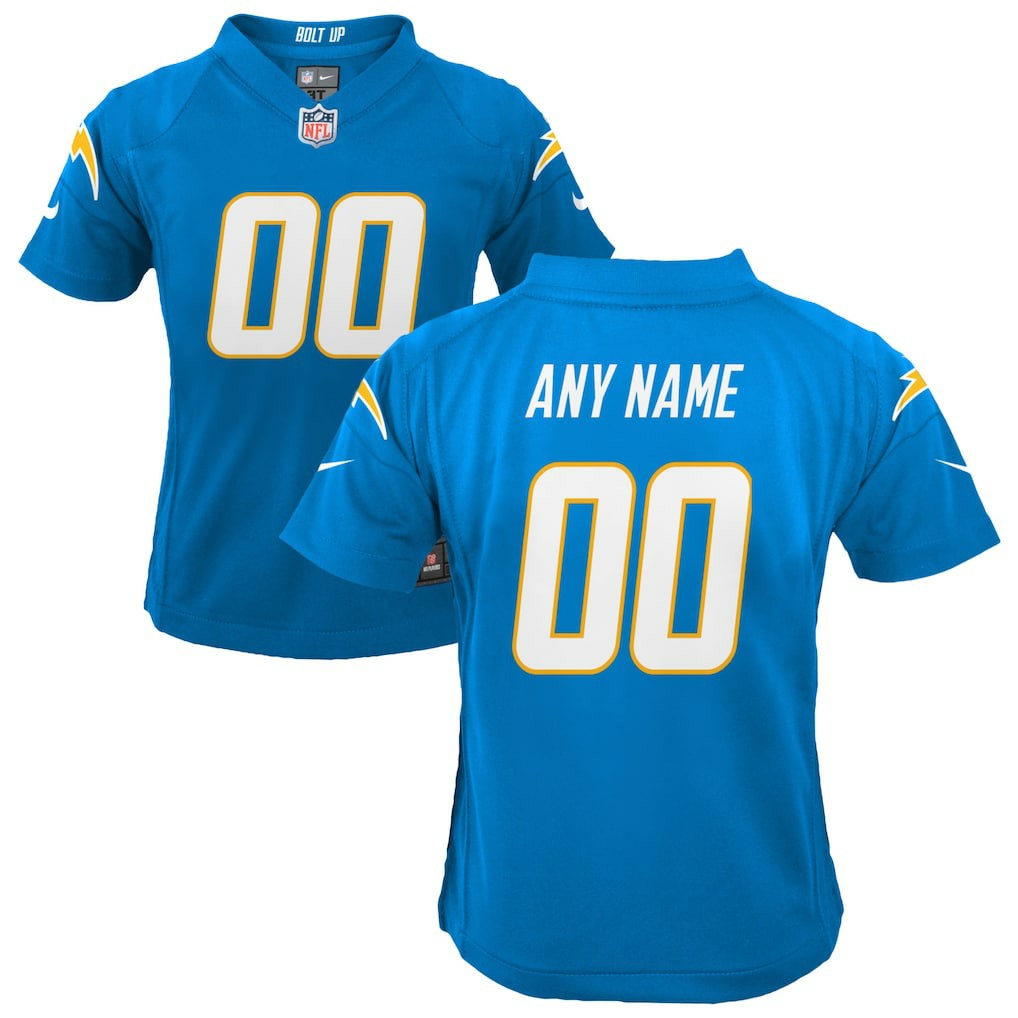 Los Angeles Chargers Youth Custom Game Jersey - Powder Blue outlet
