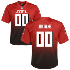 Atlanta Falcons Youth Alternate Custom Game Jersey - Red discount