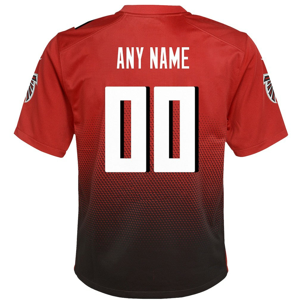 Atlanta Falcons Youth Alternate Custom Game Jersey - Red discount