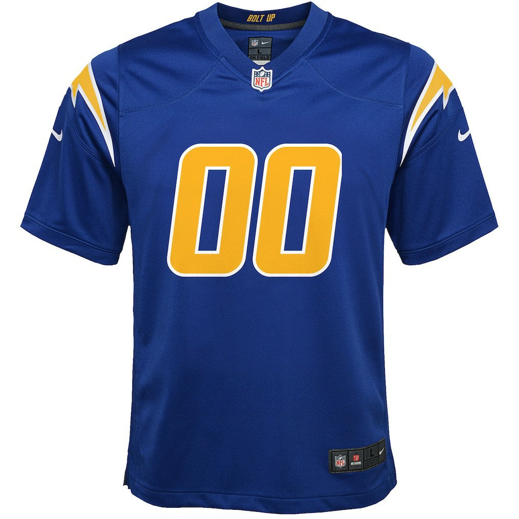 Los Angeles Chargers Youth Alternate Custom Game Jersey - Royal outlet