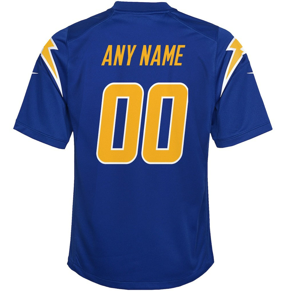 Los Angeles Chargers Youth Alternate Custom Game Jersey - Royal outlet