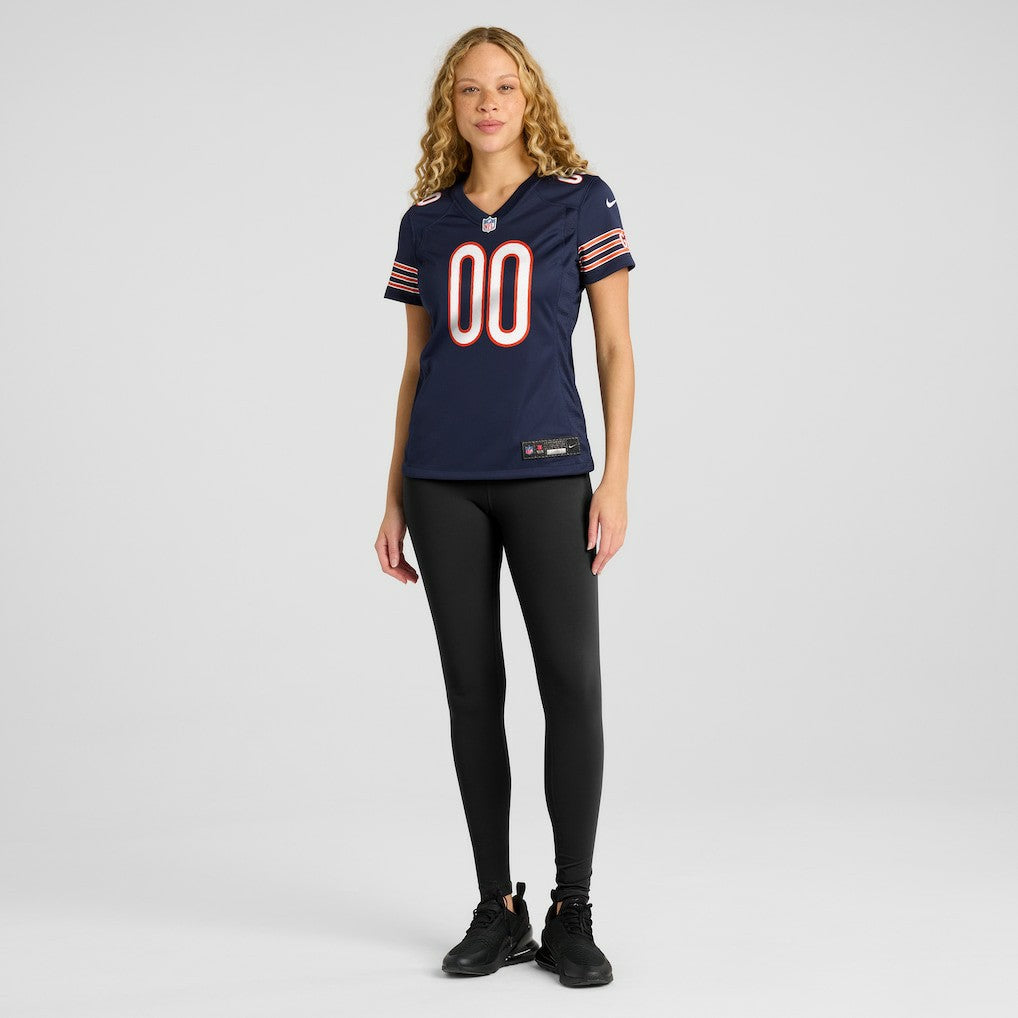 Chicago Bears Women's Custom Game Jersey - Navy cheap