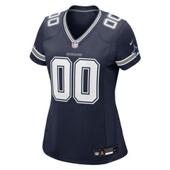 Dallas Cowboys Women's Custom Game Jersey - Navy sale