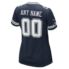 Dallas Cowboys Women's Custom Game Jersey - Navy sale