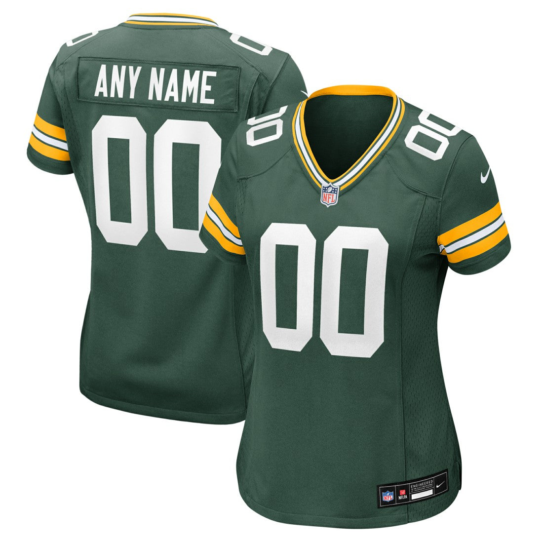 Green Bay Packers Women's Custom Game Jersey - Green online