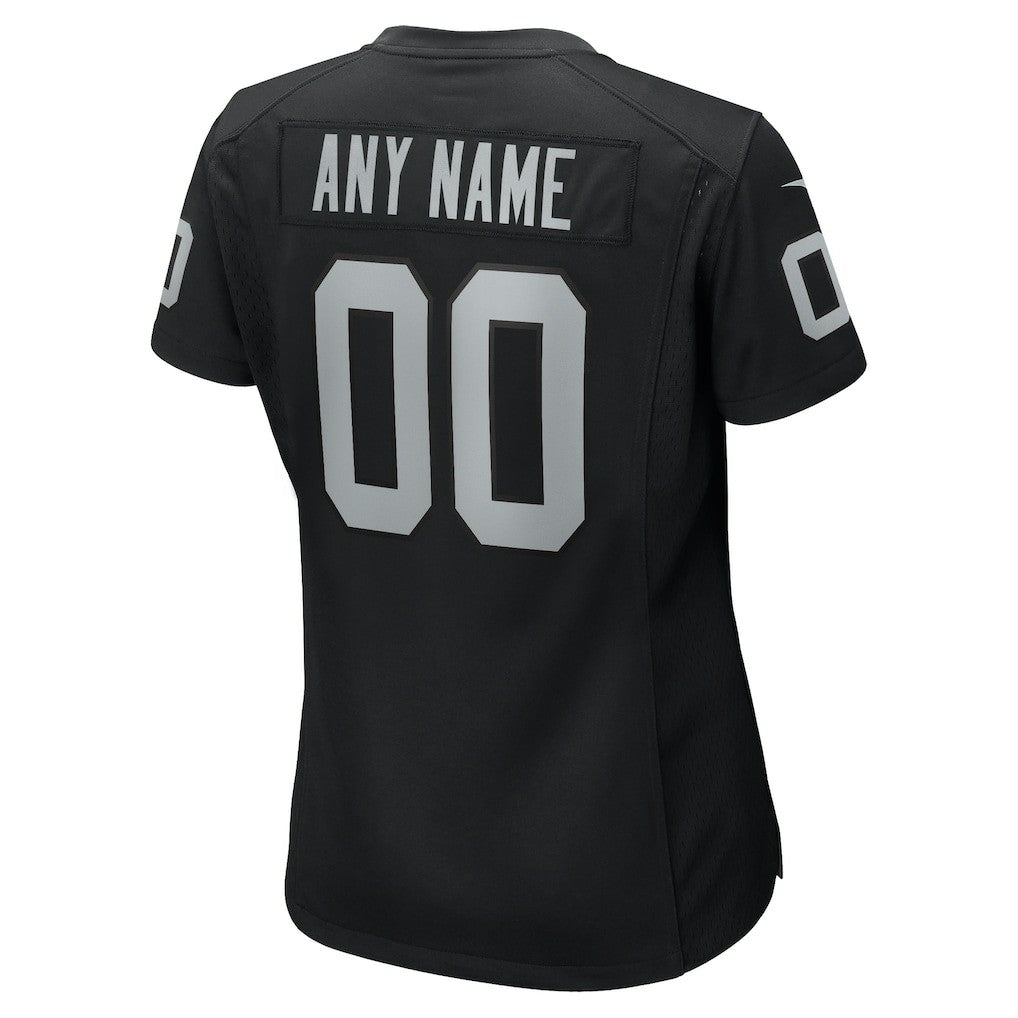 Las Vegas Raiders Women's Custom Game Jersey - Black outlet