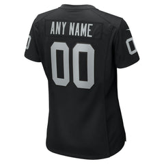 Las Vegas Raiders Women's Custom Game Jersey - Black outlet