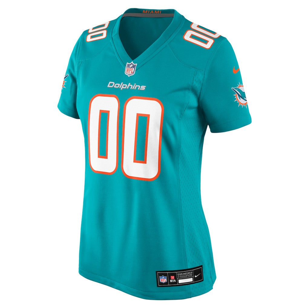 Miami Dolphins Women's Custom Game Jersey - Aqua outlet